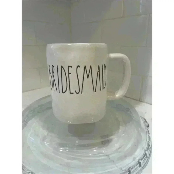 Rae Dunn “BRIDESMAID” Artisan Collection By Magenta Mug, White - Picture 1 of 10